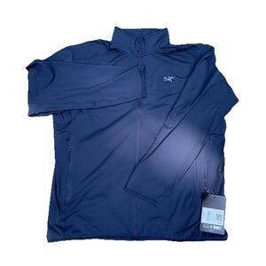 Arc'teryx Men’s Kyanite Lightweight Jacket Size 2XL Black Sapphire Zip New
